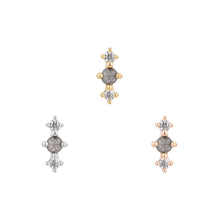  Buddha Jewelry Press Fit Ghost Flower Grey Diamond Gold Piercing Jewelry > Press Fit Buddha Jewelry   