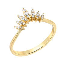  Liven Co. Marquise Arch Ring Gold Finger Ring Liven Co. Yellow Gold 6.5 