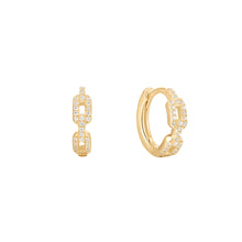  Buddha Jewelry Chainlink Huggie CZ Gold Piercing Jewelry > Clicker Buddha Jewelry   