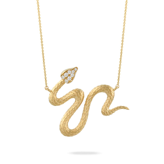 Doves by Doron Paloma Serpent Diamond Necklace Gold Necklaces Doves by Doron Paloma   