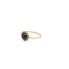 Baharra Mini Round Rose Cut Finger Ring Yellow Gold with Black and White Diamonds Finger Rings Baharra