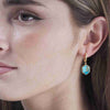 Jorge Revilla Geo Earrings Turquoise Gold Plated Earrings-Standard Jorge Revilla