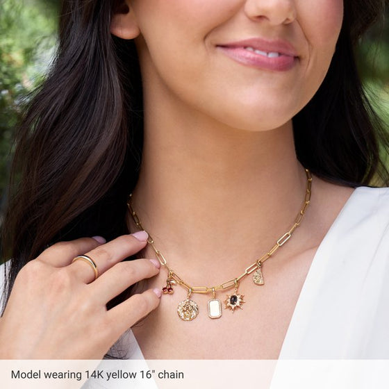 302 Fine Jewelry Paperclip 3.85mm Chain Necklace Gold Necklaces 302 Fine Jewelry