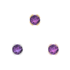 Buddha Jewelry Peekaboo Gold Press Fit with Amethyst Piercing Jewelry > Press Fit Buddha Jewelry