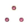 Buddha Jewelry Peekaboo Gold Press Fit with Pink Tourmaline Piercing Jewelry > Press Fit Buddha Jewelry