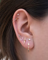 Buddha Jewelry Witching Hour Gold Press Fit with Amethyst Piercing Jewelry > Press Fit Buddha Jewelry