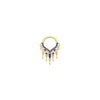 Anais Clicker with Blue Sapphire (Lab Grown) Clickers Buddha Jewelry 14k Yellow Gold 16g 5/16" (8mm)