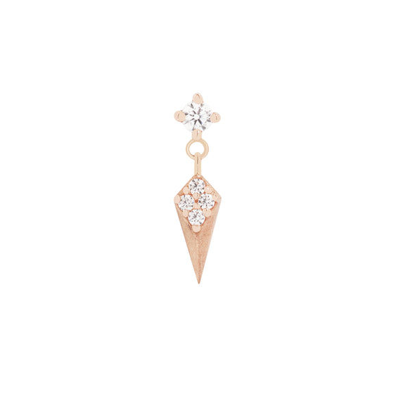 Buddha Jewelry Press Fit Artform CZ Gold Piercing Jewelry > Press Fit Buddha Jewelry Rose Gold
