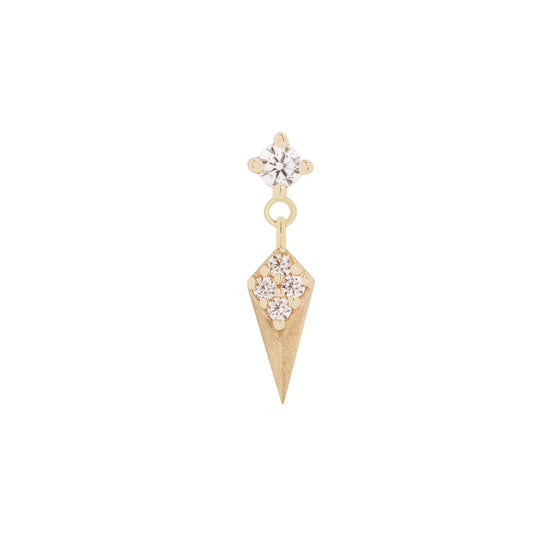 Buddha Jewelry Press Fit Artform CZ Gold Piercing Jewelry > Press Fit Buddha Jewelry Yellow Gold