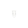 Buddha Jewelry Attention Everyone Press Fit with CZ Gold Piercing Jewelry > Press Fit Buddha Jewelry White Gold