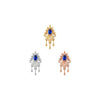 Avec Moi Threadless End with Blue Sapphire (Lab Grown) Threadless Ends Buddha Jewelry
