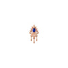 Avec Moi Threadless End with Blue Sapphire (Lab Grown) Threadless Ends Buddha Jewelry 14k Rose Gold