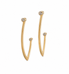 Marika Desert Line To Diamond Earrings Gold