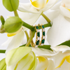 Rion Fine Jewelry Huggie Earrings with Baguette Emeralds and Diamonds