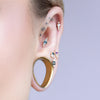 Buddha Jewelry Dystrikt Press Fit with CZ Gold Piercing Jewelry > Press Fit Buddha Jewelry