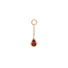 Buddha Jewelry Concorde Charm and Chain Garnet Gold Charm Buddha Jewelry Yellow Gold