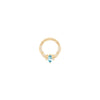 Buddha Jewelry Coterie Gold Clicker with London Blue Topaz Piercing Jewelry > Clicker Buddha Jewelry
