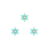 Buddha Jewelry Cultivate Gold Press Fit with Turquoise Piercing Jewelry > Press Fit Buddha Jewelry