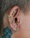 Anoora Clicker with Blue Sapphire (Lab Grown) Clickers Buddha Jewelry