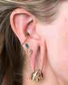 Buddha Jewelry Mystic Gold Press Fit with Malachite Piercing Jewelry > Press Fit Buddha Jewelry