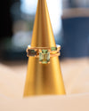 Jennifer Dawes Stacking Ring with Radiant Green Tourmaline