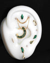 Buddha Jewelry Mystic Gold Press Fit with Malachite Piercing Jewelry > Press Fit Buddha Jewelry