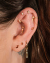 Buddha Jewelry Occasion Press Fit with Garnet Gold Piercing Jewelry > Press Fit Buddha Jewelry