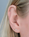 Buddha Jewelry Nala Gold Press Fit with Diamond Piercing Jewelry > Press Fit Buddha Jewelry