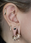 Buddha Jewelry Double Vision Press Fit with CZ Gold Piercing Jewelry > Press Fit Buddha Jewelry