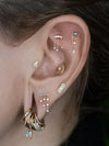 Buddha Jewelry And Beyond Press Fit with CZ Gold Piercing Jewelry > Press Fit Buddha Jewelry
