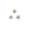 Damask Threadless End with Blue Sapphire (Lab Grown) Threadless Ends Buddha Jewelry