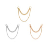 Buddha Jewelry Diamond Cut Side Chain Gold Piercing Jewelry > Chain Buddha Jewelry   