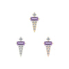 Buddha Jewelry Dystrikt Press Fit with Amethyst Gold Piercing Jewelry > Press Fit Buddha Jewelry