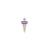 Buddha Jewelry Dystrikt Press Fit with Amethyst Gold Piercing Jewelry > Press Fit Buddha Jewelry Rose Gold