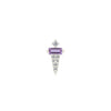 Buddha Jewelry Dystrikt Press Fit with Amethyst Gold Piercing Jewelry > Press Fit Buddha Jewelry White Gold