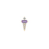 Buddha Jewelry Dystrikt Press Fit with Amethyst Gold Piercing Jewelry > Press Fit Buddha Jewelry Yellow Gold