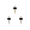 Buddha Jewelry Dystrikt Press Fit with Black Spinel Gold Piercing Jewelry > Press Fit Buddha Jewelry