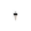 Buddha Jewelry Dystrikt Press Fit with Black Spinel Gold Piercing Jewelry > Press Fit Buddha Jewelry White Gold