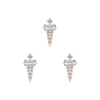 Buddha Jewelry Dystrikt Press Fit with CZ Gold Piercing Jewelry > Press Fit Buddha Jewelry