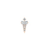 Buddha Jewelry Dystrikt Press Fit with CZ Gold Piercing Jewelry > Press Fit Buddha Jewelry Rose Gold