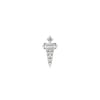 Buddha Jewelry Dystrikt Press Fit with CZ Gold Piercing Jewelry > Press Fit Buddha Jewelry White Gold