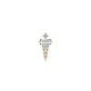 Buddha Jewelry Dystrikt Press Fit with CZ Gold Piercing Jewelry > Press Fit Buddha Jewelry Yellow Gold