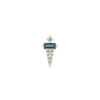 Buddha Jewelry Dystrikt Press Fit with London Blue Topaz Gold Piercing Jewelry > Press Fit Buddha Jewelry Yellow Gold