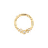 Buddha Jewelry Effervescent Clicker CZ Gold Piercing Jewelry > Clicker Buddha Jewelry Yellow Gold 16g 5/16"