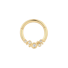  Buddha Jewelry Effervescent Clicker CZ Gold Piercing Jewelry > Clicker Buddha Jewelry Yellow Gold 16g 5/16"