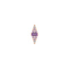 Buddha Jewelry Electric Feel Press Fit with Amethyst Ombre Gold Piercing Jewelry > Press Fit Buddha Jewelry Rose Gold