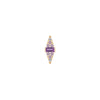 Buddha Jewelry Electric Feel Press Fit with Amethyst Ombre Gold Piercing Jewelry > Press Fit Buddha Jewelry Yellow Gold