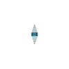 Buddha Jewelry Electric Feel Press Fit with Blue Topaz Ombre Gold Piercing Jewelry > Press Fit Buddha Jewelry White Gold