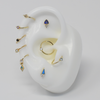 Fixed Bezel 3mm Bead Ring with CZ Fixed Rings Buddha Jewelry