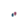 Buddha Jewelry Era Press Fit with Pink Tourmaline + London Blue Topaz Gold Piercing Jewelry > Press Fit Buddha Jewelry White Gold